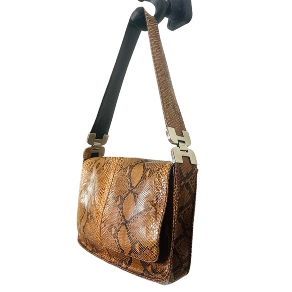 PRADA RARE 90’s VINTAGE SNAKE SKIN SHOULDER BAG - Picture 6 of 10